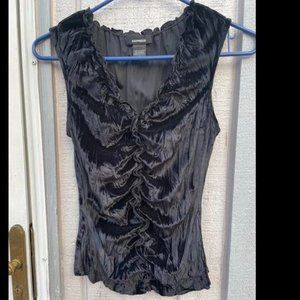 Black Velvet Top Vtg Y2K Express